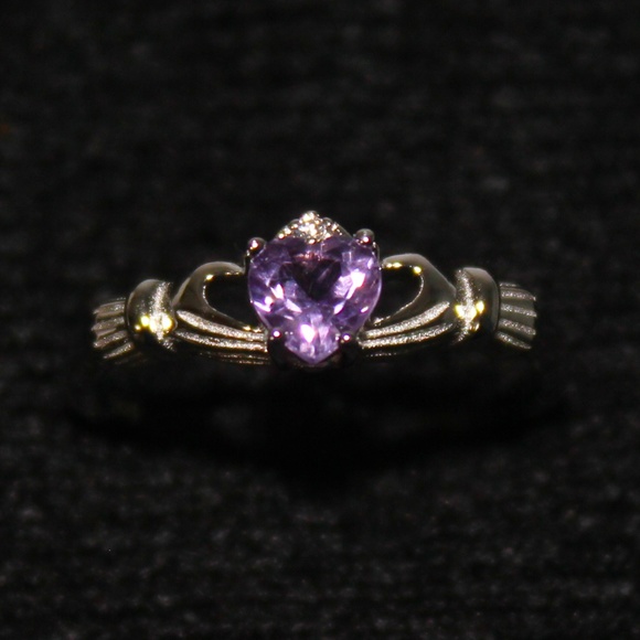 Jewelry - Sterling Silver Genuine Amethyst Ring 925 Size 7